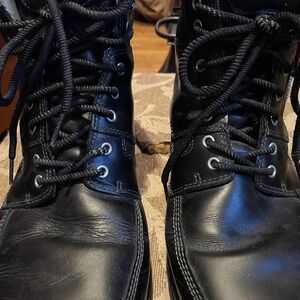 Rockport XCS Men's Lace-up Black Leather Boots  Waterproof, Size 12, Black